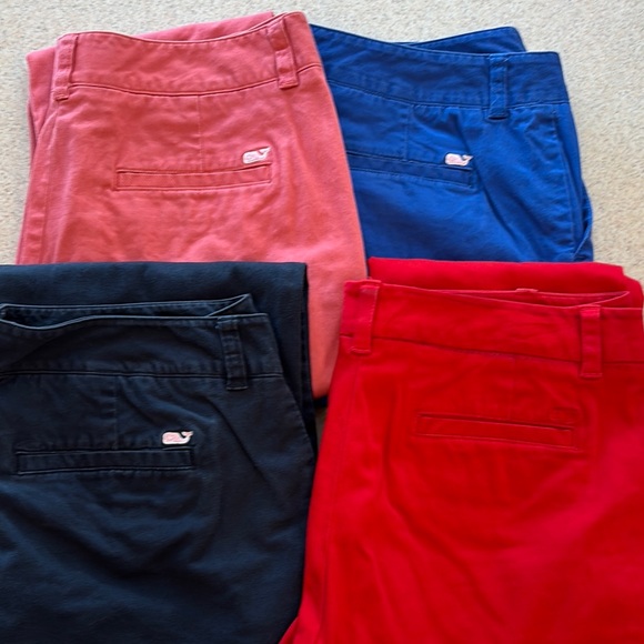 Vineyard Vines Pants - Vineyard Vines women’s Chino capris- Red, Blue, Black, Coral